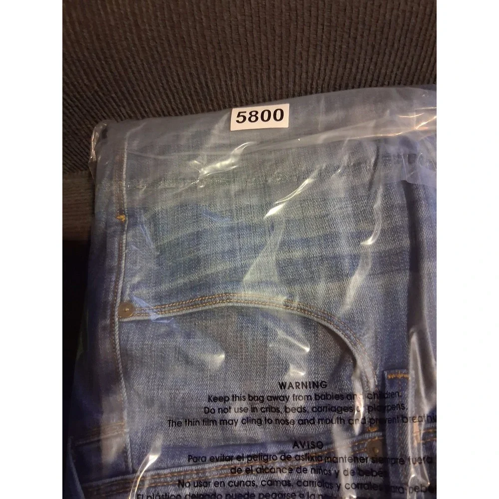 Hudson Mens Blue Straight Leg Denim Jeans Made in USA Size 38